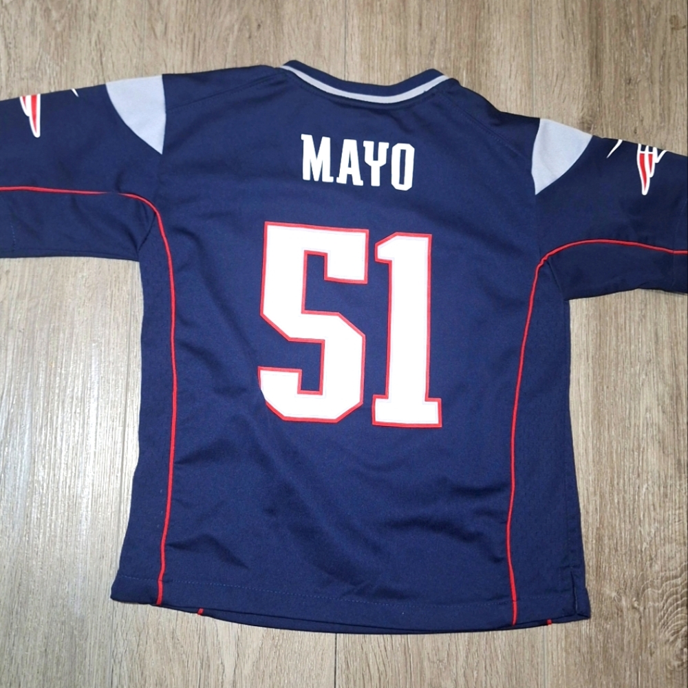 Patriots NFL Nike Jersey Boys Size 7 Jerod Mayo #51